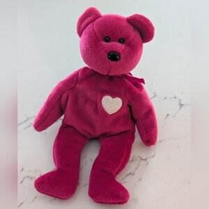 Beanie Baby Valentina - EUC - Fuchsia
